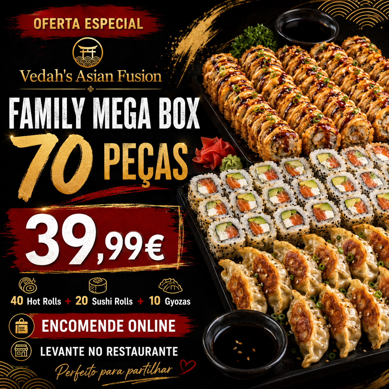 Family Mega Box Vedah’s — 70 Peças