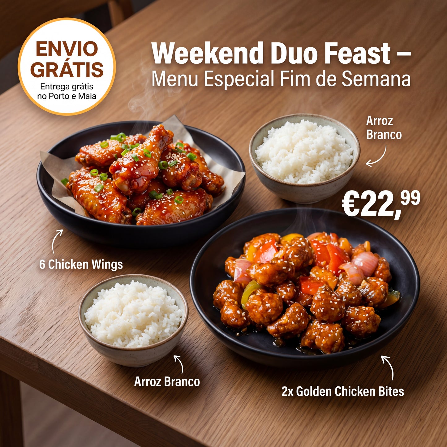 O Duo de Fim de Semana: Banquete Exclusivo (Menu Casal)