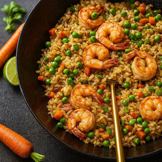 Arroz frito de Camarão
