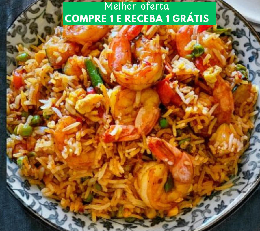 Arroz frito de Camarão (Compre 1 e leve 1 grátis)